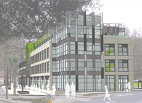 Business Hub - Photomontage View from Lymington Road