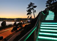 Rockwalk at night