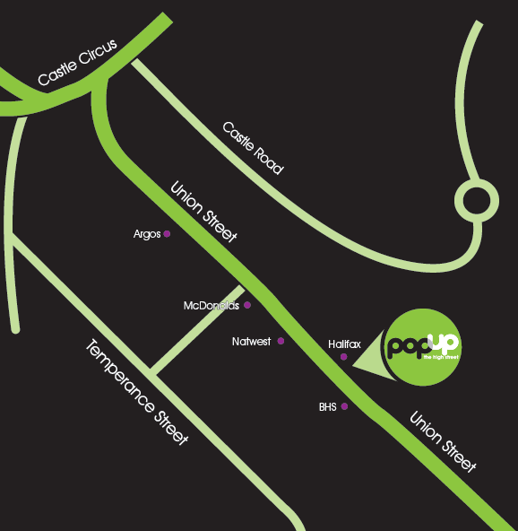 Pop Up The High Street map